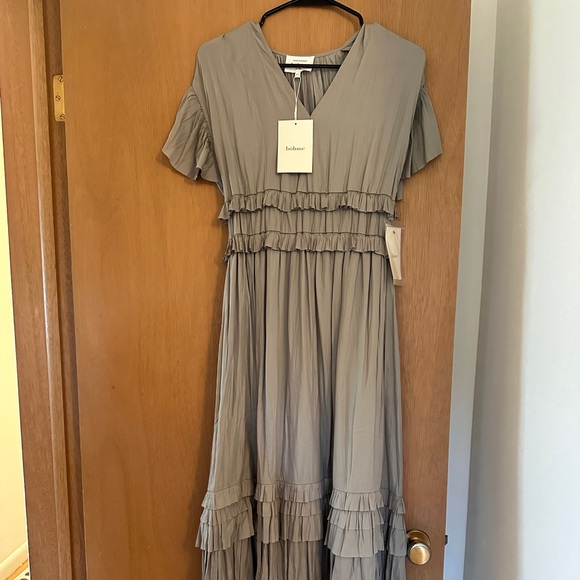 New with tags! Bohme Willa Dress in sage, size XS - Picture 4 of 5